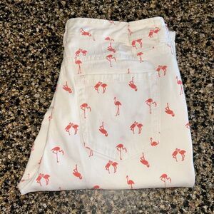 Charter Club Bristol Skinny Ankle Pink Flamingo Pants